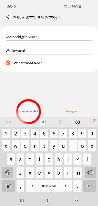 Android Mobiel Mail instellen SKV - Stap 3