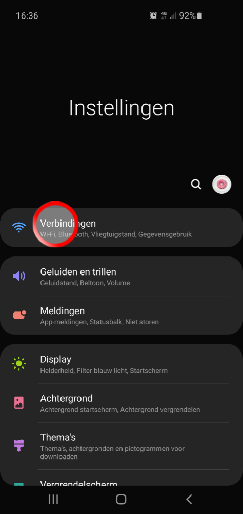 Wifi instellen Android telefoon SKV stap 2