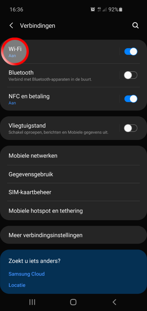 Wifi instellen Android telefoon SKV stap 3