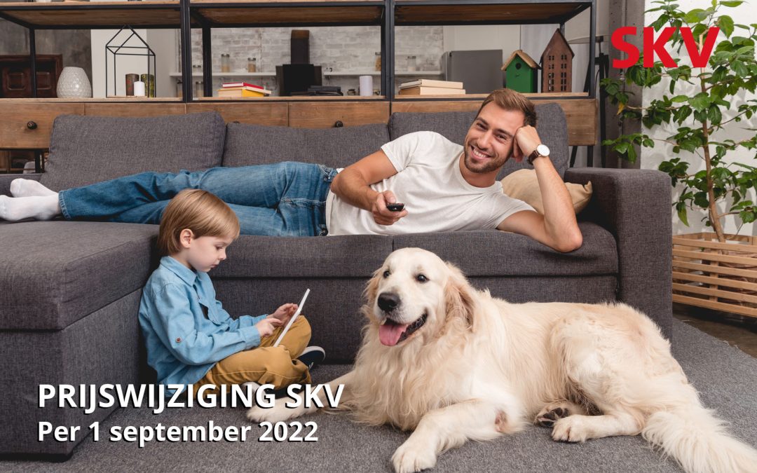 Prijswijziging SKV per 1 september 2022